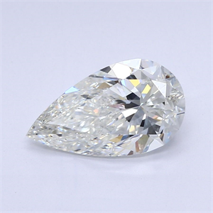 Picture of Natural Diamond 1.80 Carats, Pear with  Cut, H Color, SI1 Clarity and Certified by GIA