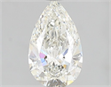 Natural Diamond 0.74 Carats, Pear with  Cut, H Color, VVS1 Clarity and Certified by GIA