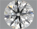 Natural Diamond 0.50 Carats, Round with Excellent Cut, H Color, SI1 Clarity and Certified by IGI