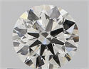 Natural Diamond 0.45 Carats, Round with Excellent Cut, H Color, SI1 Clarity and Certified by GIA