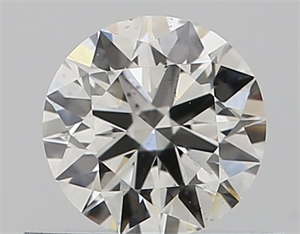 Picture of Natural Diamond 0.45 Carats, Round with Excellent Cut, H Color, SI1 Clarity and Certified by GIA