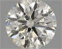 Natural Diamond 0.52 Carats, Round with Excellent Cut, H Color, SI2 Clarity and Certified by IGI