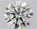 Natural Diamond 0.51 Carats, Round with Excellent Cut, J Color, VS1 Clarity and Certified by GIA