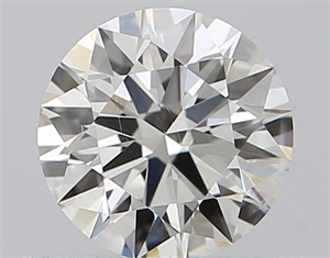 Picture of Natural Diamond 0.51 Carats, Round with Excellent Cut, J Color, VS1 Clarity and Certified by GIA