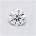 Natural Diamond 0.51 Carats, Round with Very Good Cut, F Color, I1 Clarity and Certified by GIA