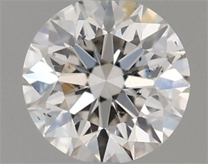 Picture of Natural Diamond 0.41 Carats, Round with Excellent Cut, H Color, SI1 Clarity and Certified by IGI