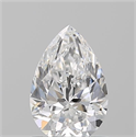 Natural Diamond 1.05 Carats, Pear with  Cut, D Color, VS2 Clarity and Certified by GIA