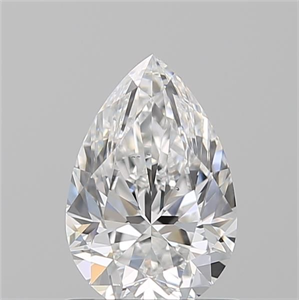 Picture of Natural Diamond 1.05 Carats, Pear with  Cut, D Color, VS2 Clarity and Certified by GIA