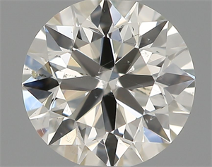 Picture of Natural Diamond 0.50 Carats, Round with Excellent Cut, H Color, SI1 Clarity and Certified by IGI