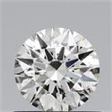 Natural Diamond 0.60 Carats, Round with Excellent Cut, H Color, SI2 Clarity and Certified by IGI