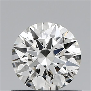 Picture of Natural Diamond 0.60 Carats, Round with Excellent Cut, H Color, SI2 Clarity and Certified by IGI