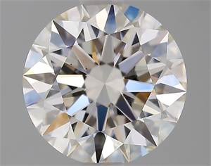 Picture of Natural Diamond 2.01 Carats, Round with Excellent Cut, K Color, VS1 Clarity and Certified by GIA