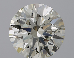 Picture of Natural Diamond 3.08 Carats, Round with Excellent Cut, J Color, VS2 Clarity and Certified by IGI