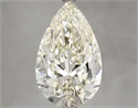 Natural Diamond 4.02 Carats, Pear with  Cut, K Color, VS2 Clarity and Certified by IGI