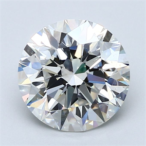 Picture of Natural Diamond 3.01 Carats, Round with Excellent Cut, H Color, SI1 Clarity and Certified by GIA