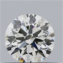 Natural Diamond 0.41 Carats, Round with Excellent Cut, K Color, SI2 Clarity and Certified by GIA