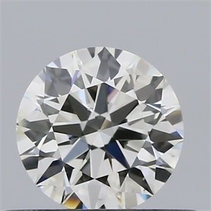 Picture of Natural Diamond 0.41 Carats, Round with Excellent Cut, K Color, SI2 Clarity and Certified by GIA