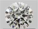 Natural Diamond 0.41 Carats, Round with Excellent Cut, I Color, VS1 Clarity and Certified by GIA