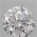 Natural Diamond 0.71 Carats, Round with Good Cut, E Color, I1 Clarity and Certified by IGI