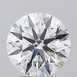 Picture of Natural Diamond 4.00 Carats, Round with Excellent Cut, G Color, SI1 Clarity and Certified by GIA