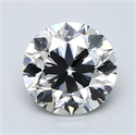 Natural Diamond 2.01 Carats, Round with Very Good Cut, G Color, VS2 Clarity and Certified by GIA