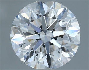 Picture of Natural Diamond 1.41 Carats, Round with Excellent Cut, E Color, IF Clarity and Certified by GIA