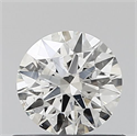 Natural Diamond 0.50 Carats, Round with Excellent Cut, H Color, SI1 Clarity and Certified by IGI