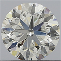 Natural Diamond 0.60 Carats, Round with Very Good Cut, F Color, SI2 Clarity and Certified by GIA