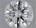 Natural Diamond 0.40 Carats, Round with Excellent Cut, F Color, SI1 Clarity and Certified by GIA