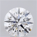 Natural Diamond 3.01 Carats, Round with Excellent Cut, D Color, SI2 Clarity and Certified by GIA