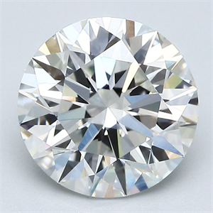 Picture of Natural Diamond 2.20 Carats, Round with Excellent Cut, H Color, VVS2 Clarity and Certified by GIA