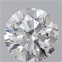 Natural Diamond 2.04 Carats, Round with Excellent Cut, F Color, VS2 Clarity and Certified by GIA