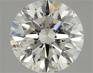 Picture of Natural Diamond 2.00 Carats, Round with Very Good Cut, J Color, I1 Clarity and Certified by GIA