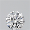 Natural Diamond 0.40 Carats, Round with Excellent Cut, D Color, SI2 Clarity and Certified by GIA