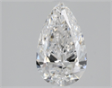 Natural Diamond 0.70 Carats, Pear with  Cut, D Color, VVS2 Clarity and Certified by GIA