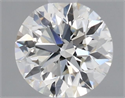 Natural Diamond 0.41 Carats, Round with Excellent Cut, J Color, VS2 Clarity and Certified by GIA