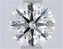 Natural Diamond 0.45 Carats, Round with Excellent Cut, J Color, VVS1 Clarity and Certified by GIA