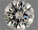 Natural Diamond 0.42 Carats, Round with Excellent Cut, K Color, VS2 Clarity and Certified by IGI