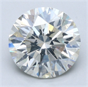 Natural Diamond 3.00 Carats, Round with Very Good Cut, J Color, SI2 Clarity and Certified by GIA