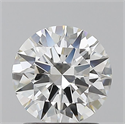 Natural Diamond 1.58 Carats, Round with Excellent Cut, H Color, IF Clarity and Certified by GIA