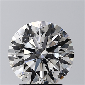 Picture of Natural Diamond 2.00 Carats, Round with Excellent Cut, E Color, SI2 Clarity and Certified by GIA