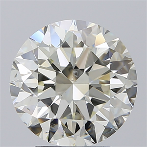 Picture of Natural Diamond 4.00 Carats, Round with Excellent Cut, K Color, SI1 Clarity and Certified by IGI