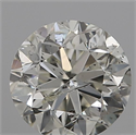 Natural Diamond 0.72 Carats, Round with Good Cut, I Color, I1 Clarity and Certified by IGI