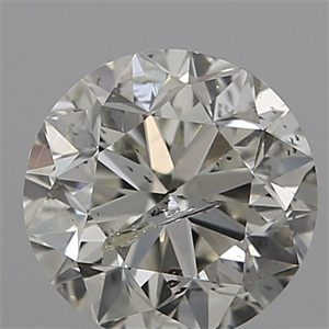 Picture of Natural Diamond 0.72 Carats, Round with Good Cut, I Color, I1 Clarity and Certified by IGI