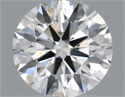 Natural Diamond 0.40 Carats, Round with Excellent Cut, H Color, VVS2 Clarity and Certified by IGI