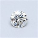 Natural Diamond 0.44 Carats, Round with Very Good Cut, J Color, SI2 Clarity and Certified by GIA