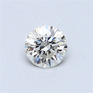 Picture of Natural Diamond 0.44 Carats, Round with Very Good Cut, J Color, SI2 Clarity and Certified by GIA