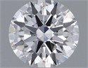 Natural Diamond 0.41 Carats, Round with Excellent Cut, D Color, VS2 Clarity and Certified by GIA