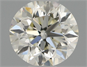 Natural Diamond 0.40 Carats, Round with Good Cut, I Color, VS2 Clarity and Certified by IGI