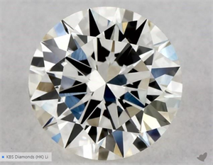 Picture of Natural Diamond 0.40 Carats, Round with Excellent Cut, J Color, VS2 Clarity and Certified by GIA